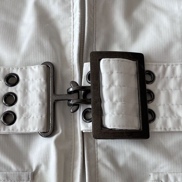 NWT ROXY X-Series Atomic Fireball Belted‎ Hooded Jacket White Size X-Small - Picture 9 of 16